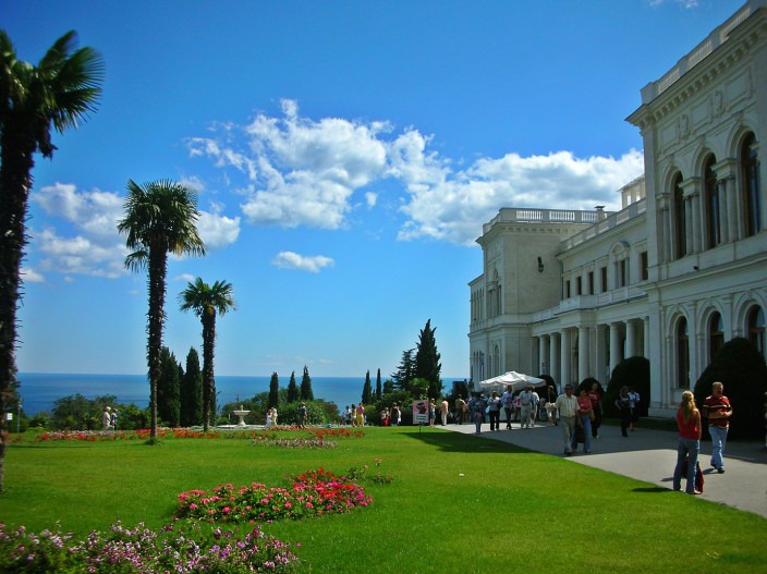 Palace, grounds, and Black Sea